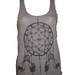 Dreamcatcher Native American Art  Print Tank T-shirt Ladies American Apparel S (Coffee Brown)