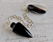 Rainbow Obsidian and Sardonyx Sterling Silver Pendulum
