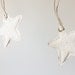 Handmade Paper Gift Tags, Cinnamon Mint Stars, Set of 6