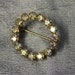 Vintage Iridescent Rhinestone Wreath Pin