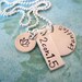 Mixed Up.... Sterling Silver Hand Stamped Personalized Necklace