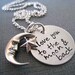 Personalized Necklace - Hand Stamped Sterling Silver Mommy Jewelry - Love You to the Moon and Back