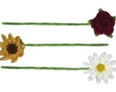 Flower Bookmarks - PDF Crochet Pattern - Instant Download