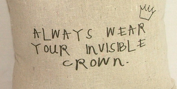 Princess Invisible Crown Pillow