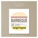 hamburger :  barbeque invitation set
