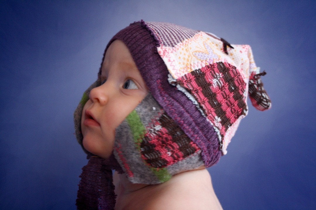 CUSTOM wee hOOt Hat.  an upcycled owl hat made just for you.