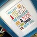 Tea Art Print  Wall Decor You Can't Get a Cup of Tea Big Enough or a Book Long Enough