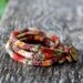 Rustic Mini I Cord Wrap Bracelet- 20" Length - Button Closure - Hand Dyed Wool Yarn --Reserved For Lily--