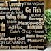 NAPA VALLEY RESTAURANTS  - Vintaged/Aged- 36x36 Square -Salvaged Wood - RuPiper Designs Original Design & Concept