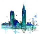 Doodles from my Sketch Book - NYC in Transit print