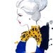 Watercolor Fashion Illustration - Cheetah Chic print