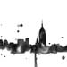 Watercolor Travel Illustration - New York at Night print