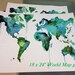 Watercolor World Map No. 6