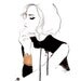 Print from original watercolor and pen fashion illustration by Jessica Durrant titled The Golden Cuff