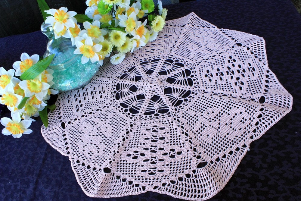 Pink beauty doily