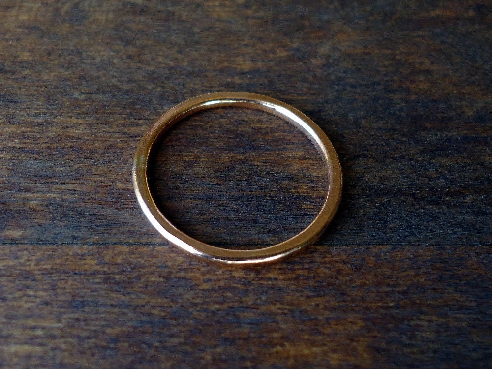 Simple Handmade Rose Gold Ring