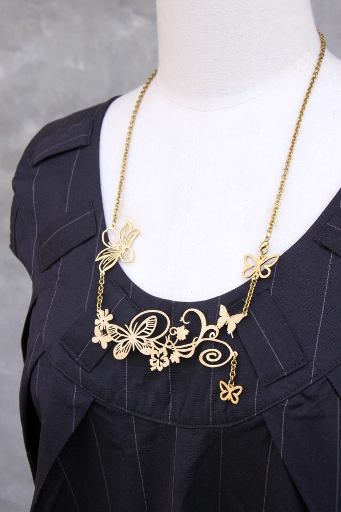A Flutter Butterflies Necklace