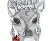 Indeeran...Open Edition A4 Art Print