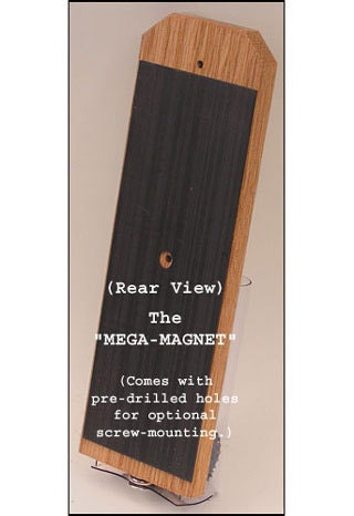 Mahogany and Stainless Steel Cap Catcher Bottle Opener - Magnetic or Wall-Mount