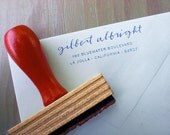 Custom Return Address Stamp // DRIFT // hand calligraphy and typeset