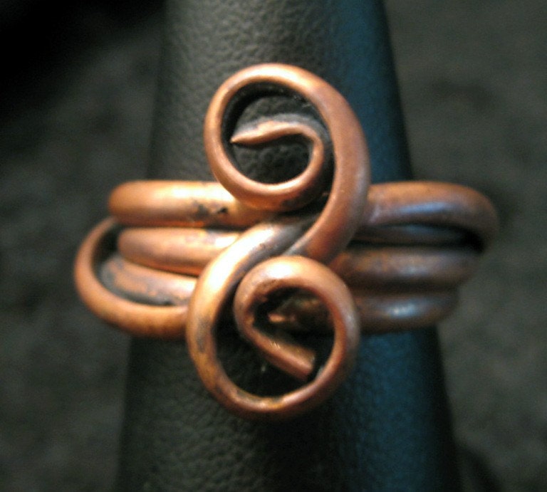 Lyric Copper Ring