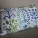 Petite Folk Art Pillow Made from Vintage Fabric No. 3