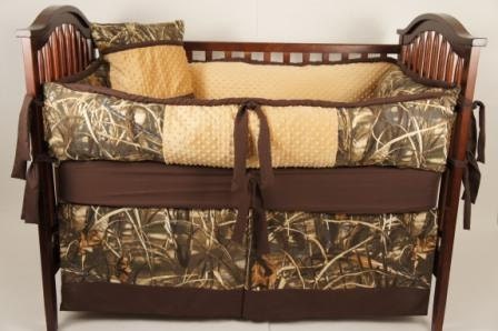 Custom made Baby crib bedding advantage max4 HD camo with light brown