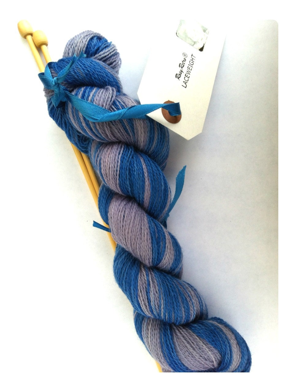 Laceweight Yarn-SALE - 413 Yards MOON POWDER