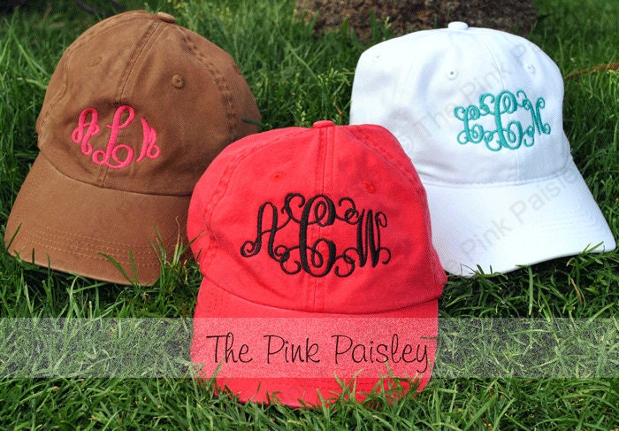 Monogrammed Baseball Cap