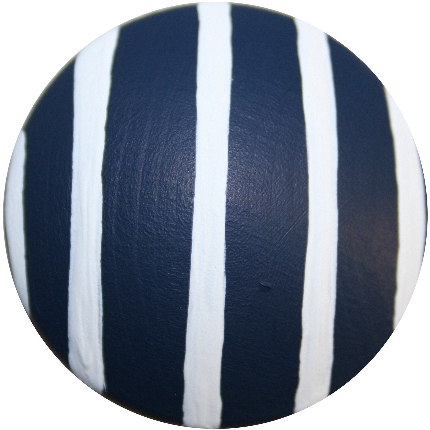 Navy Blue with White Stripes Knobs