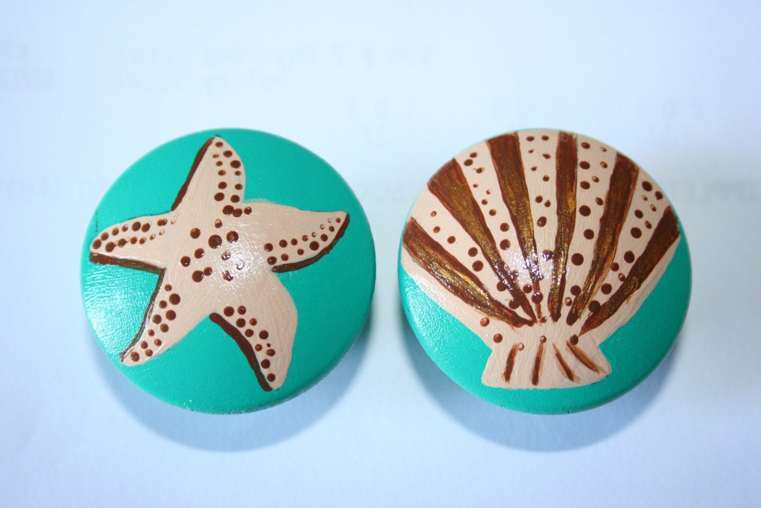 Starfish and Seashell Knobs