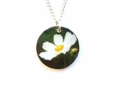 White Daisy Pendant - Peace