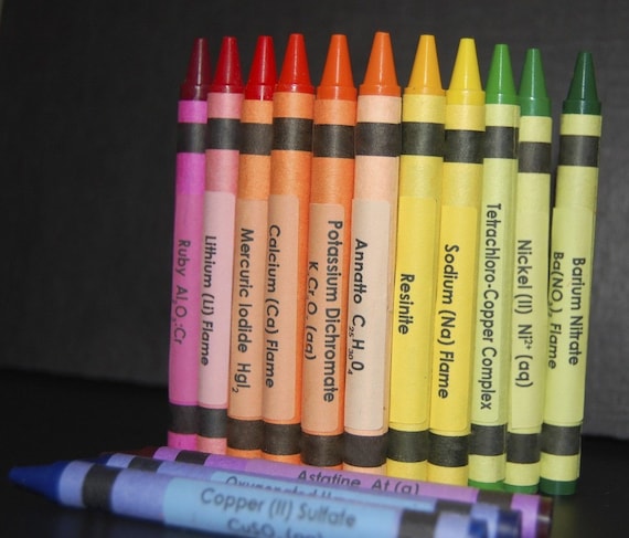 Chemistry Crayon Labels - set of 96