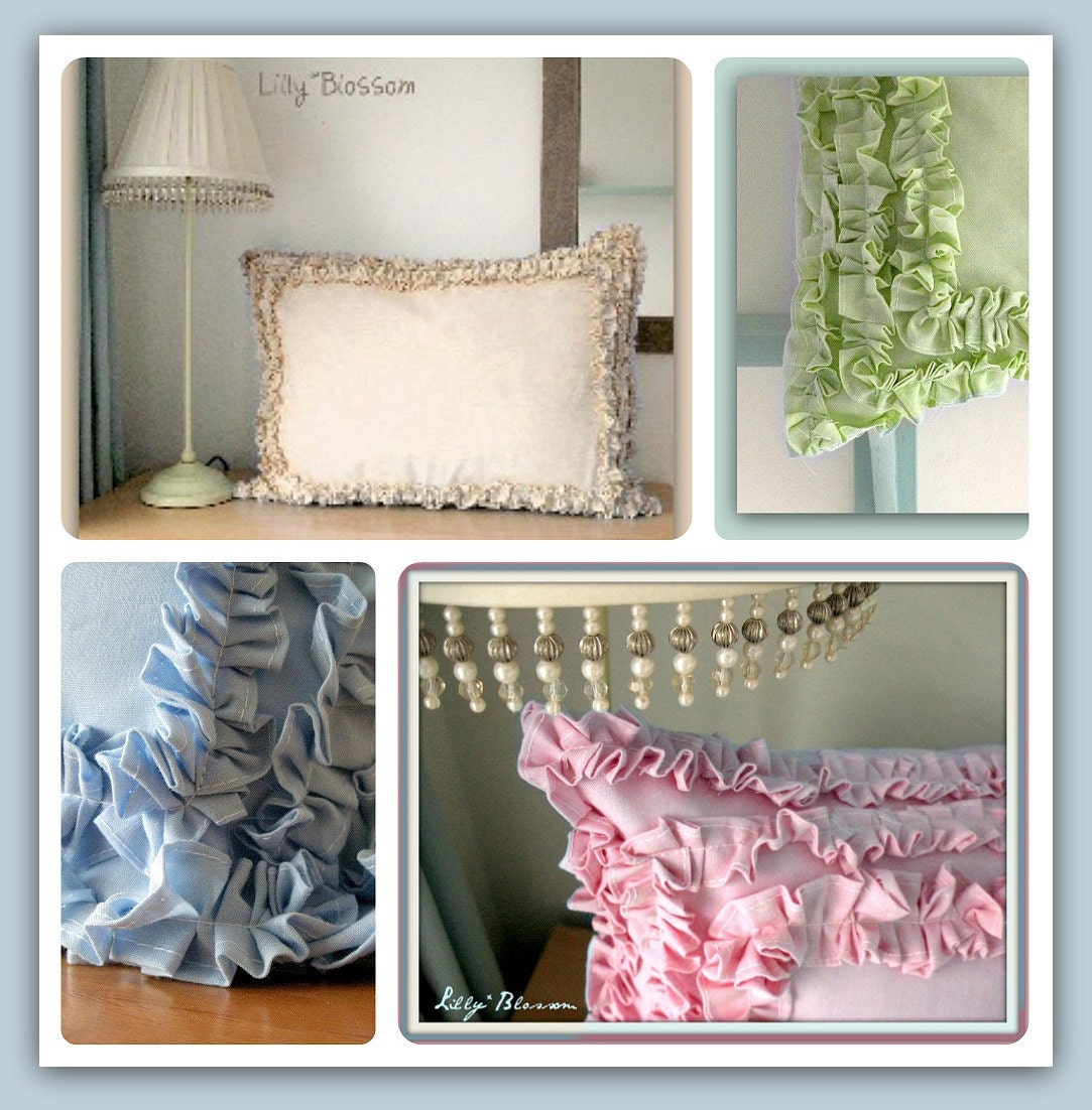 PDF Sewing Pattern Ruffle Border Pillow