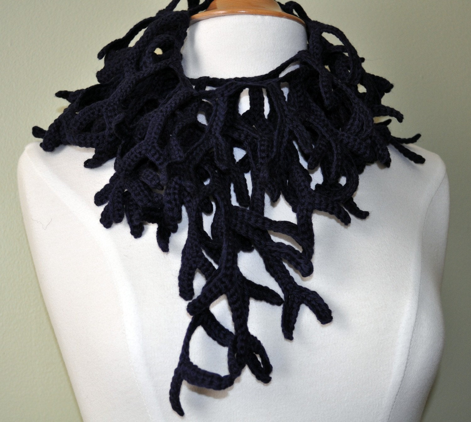 Navy Branches Scarf/Neckwarmer