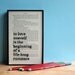 Oscar Wilde Quote Love Oneself Framed Art on upcycled book page