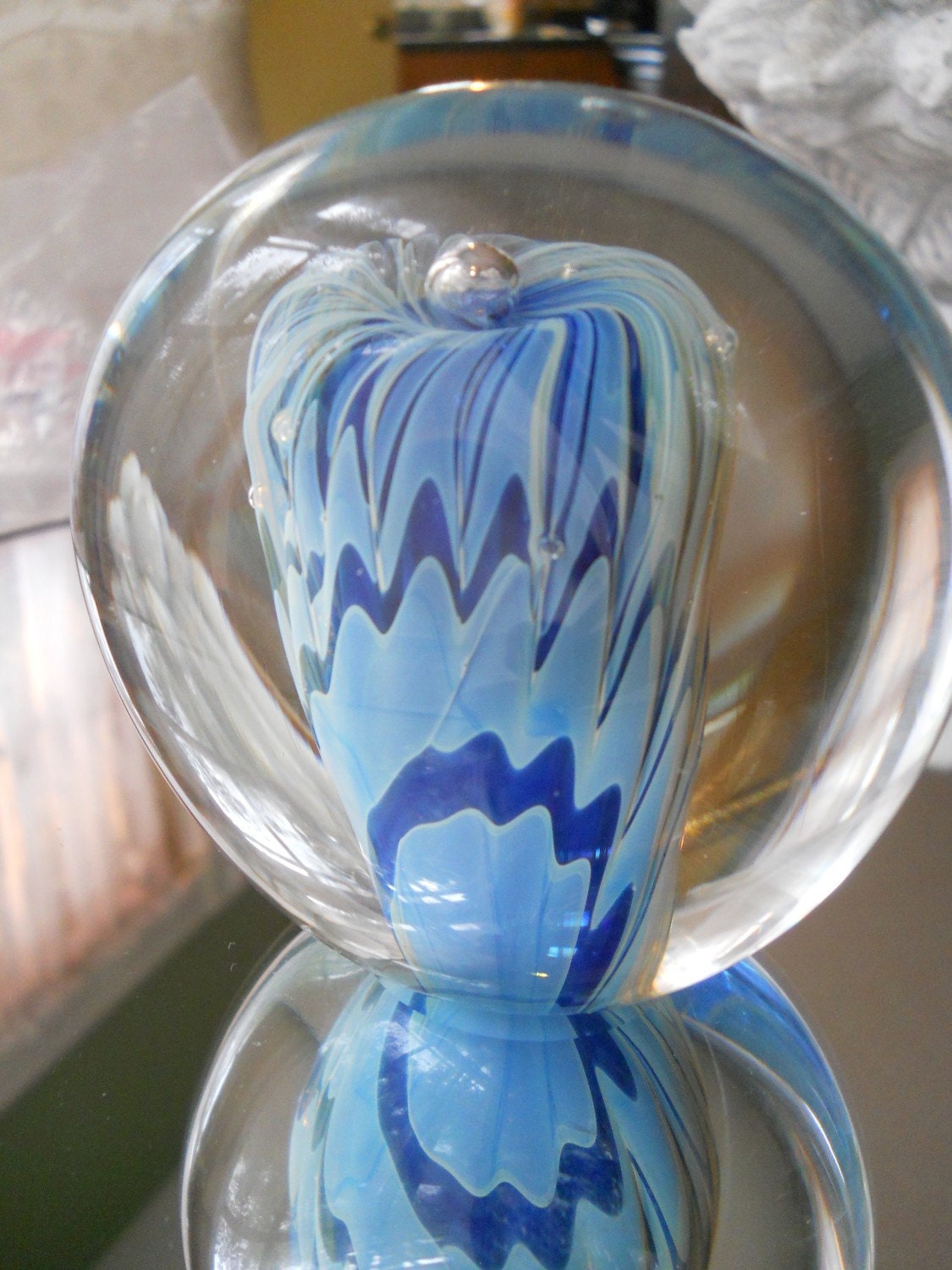Glass Paperweight 1984