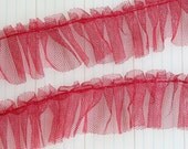 Tulle Peated Trim Cinnamon 1 Yard