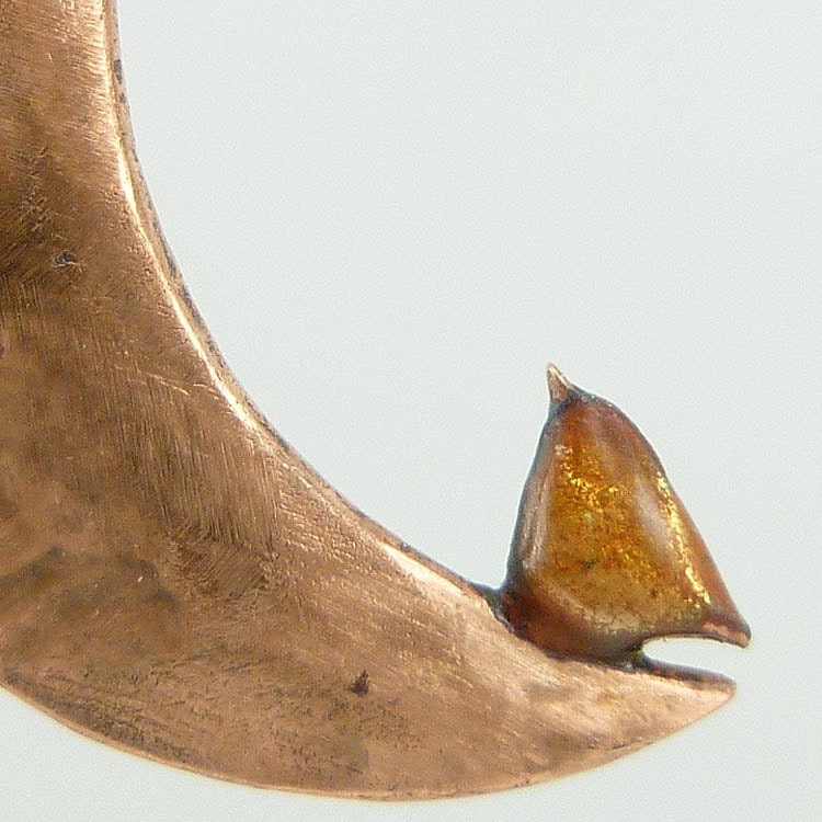 When Wren Dreams Necklace - a crescent moon & the tiniest of birds