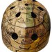 Phrenology Chart Hand Painted Helmet