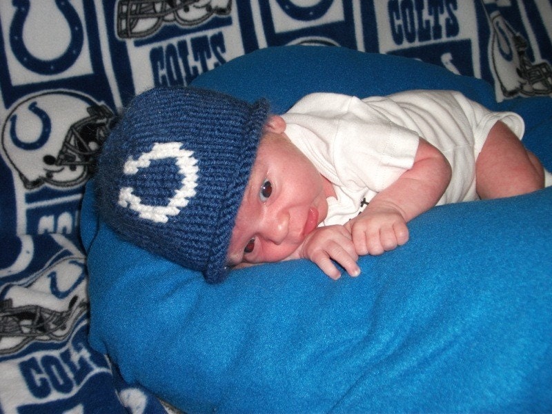 Indianapolis Colts Knitted Baby/Toddler hat