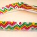 Friendship Bracelet Macrame Teen Girl Zig Zag Bright Colors