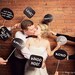 24 photo booth prop signs - printable file - speech bubbles