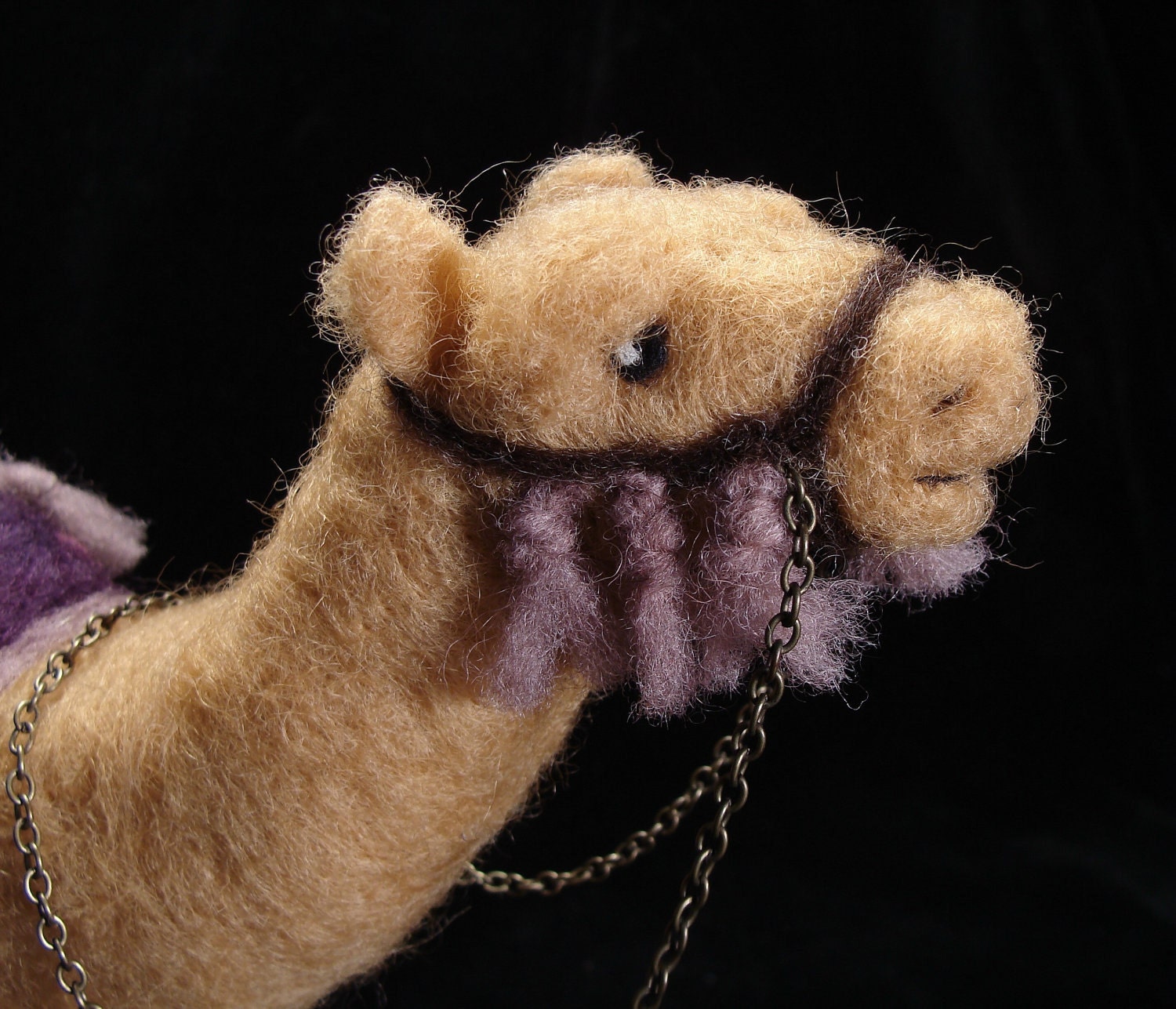 Needle Felted Animal Camel - Needlefelted Wool Christmas Soft Sculpture by Bella McBride
