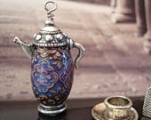 Paisley Color Changing Mood Bead Tea Pot, Necklace or Bracelet Charm, Great Gift for Mom
