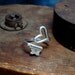 Special Valentine 2fers Offer, STEAMPUNK HEART RING, Gothic Vintage Skeleton Key, Quality Thick Silver Ox Plate On Brass