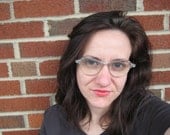SALE vintage 1950s Bausch and Lomb Aluminum Frame school teacher GLASSES