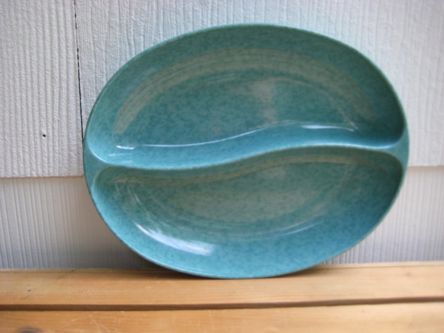 SALE vintage 60s seafoam serving DISH