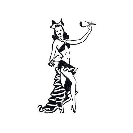 Unmounted Rubber Stamp - South American Dancer 2
