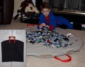 Neat 'n Tidy Playmat Bag (Charcoal Black) .... No Drawstring Concerns